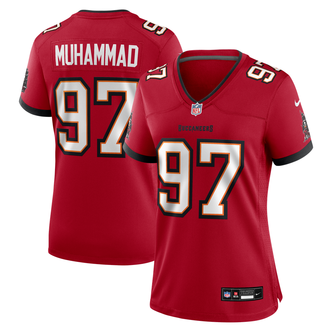 Women's Nike Tampa Bay Buccaneers Al-Quadin Muhammad Red Team Game NFL Jersey