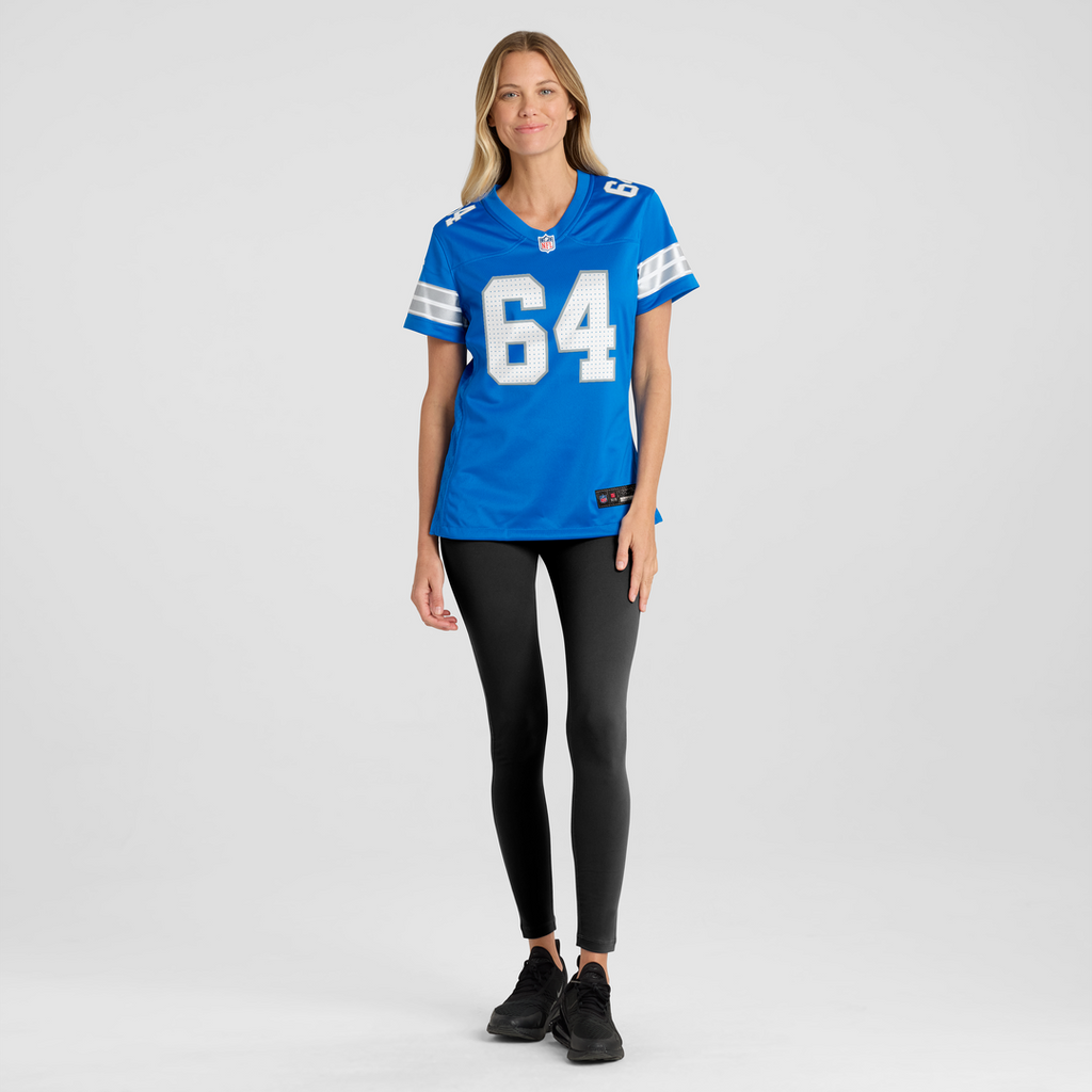 Women's Nike Detroit Lions Cade Mays Blue Team Game NFL Jersey