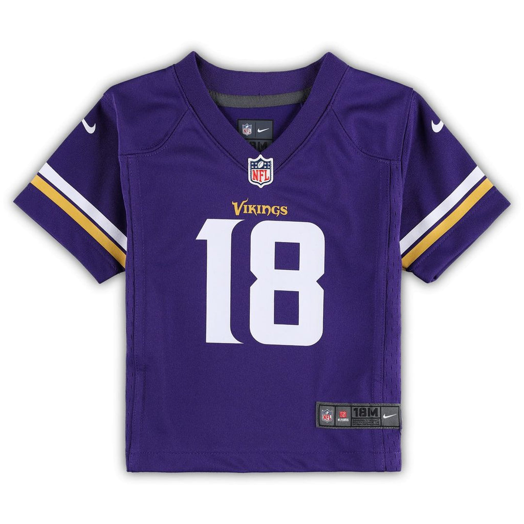 Infant Nike Minnesota Vikings Justin Jefferson Purple Team Player Game NFL Jersey