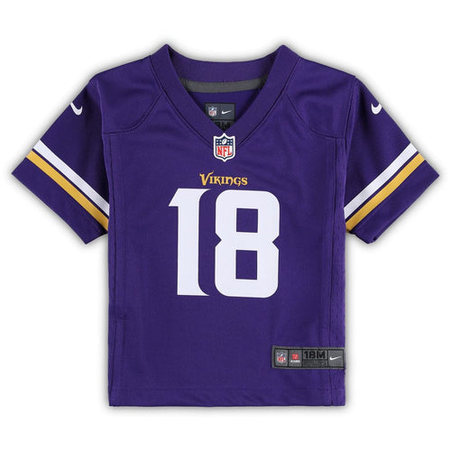 Infant Nike Minnesota Vikings Justin Jefferson Purple Team Player Game NFL Jersey