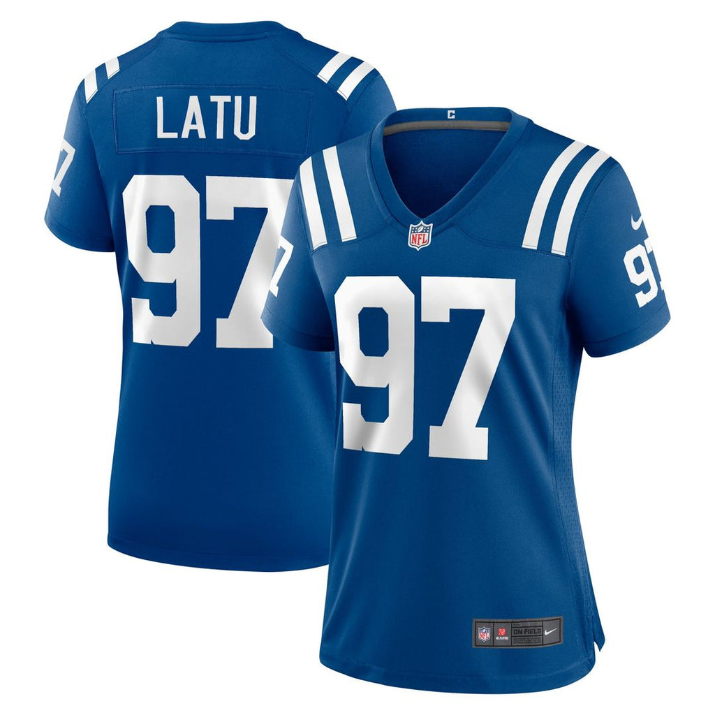 Women's Nike Indianapolis Colts Laiatu Latu Royal Game NFL Jersey