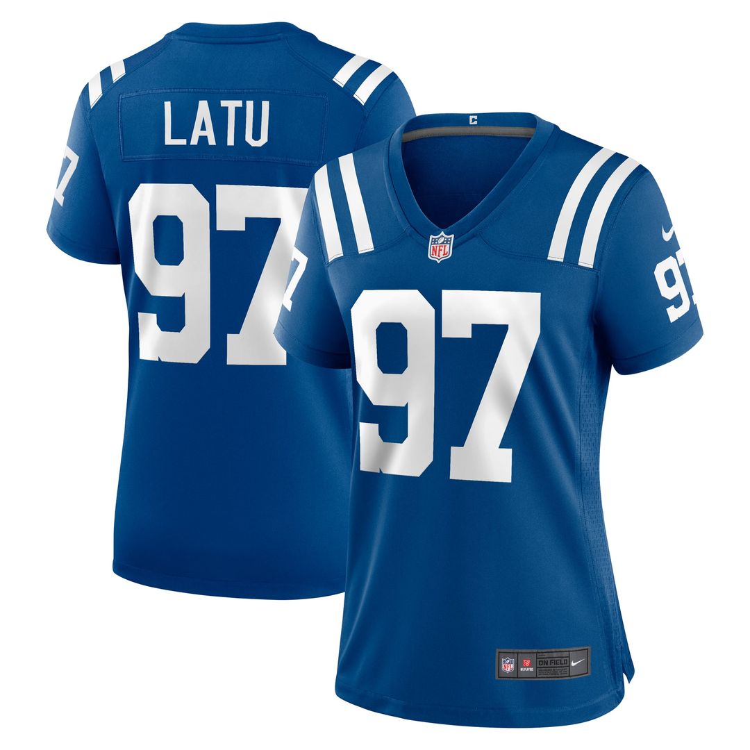 Women's Nike Indianapolis Colts Laiatu Latu Royal Game NFL Jersey