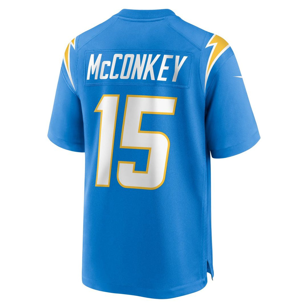 Men's Nike Los Angeles Chargers Ladd McConkey Powder Blue Player Game NFL Jersey