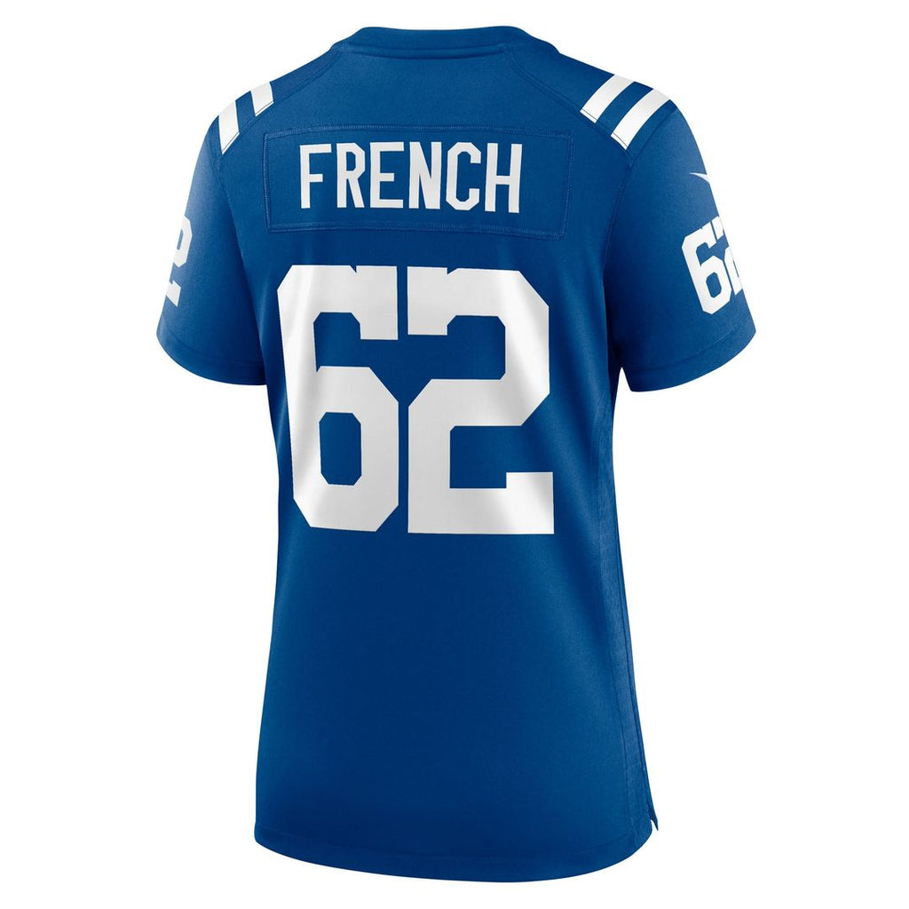 Women's Nike Indianapolis Colts Wesley French Royal Game Player NFL Jersey