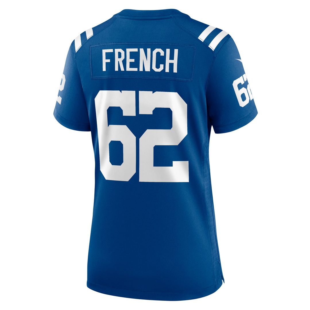 Women's Nike Indianapolis Colts Wesley French Royal Game Player NFL Jersey
