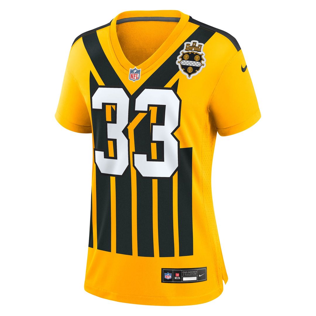 Women's Nike Pittsburgh Steelers Jack Sawyer Gold Alternate Game NFL Jersey