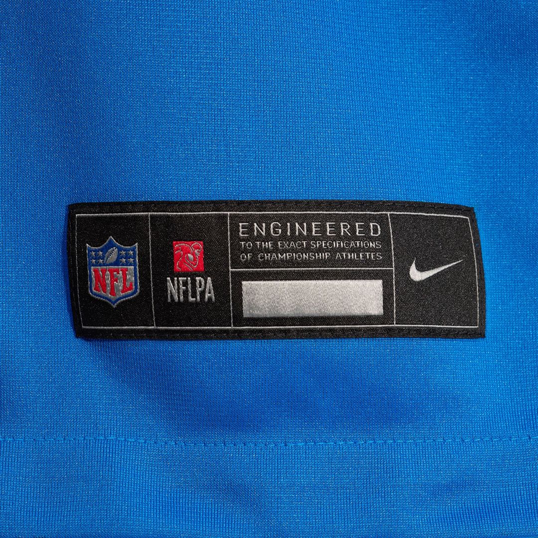 Men's Nike Detroit Lions Graham Glasgow Blue Team Game NFL Jersey