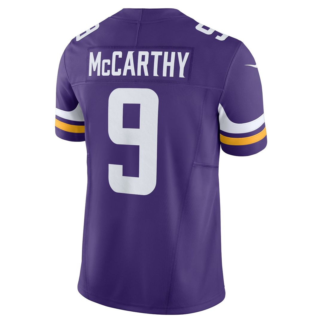 Men's Nike Minnesota Vikings J.J. McCarthy White Vapor F.U.S.E. Limited NFL Jersey