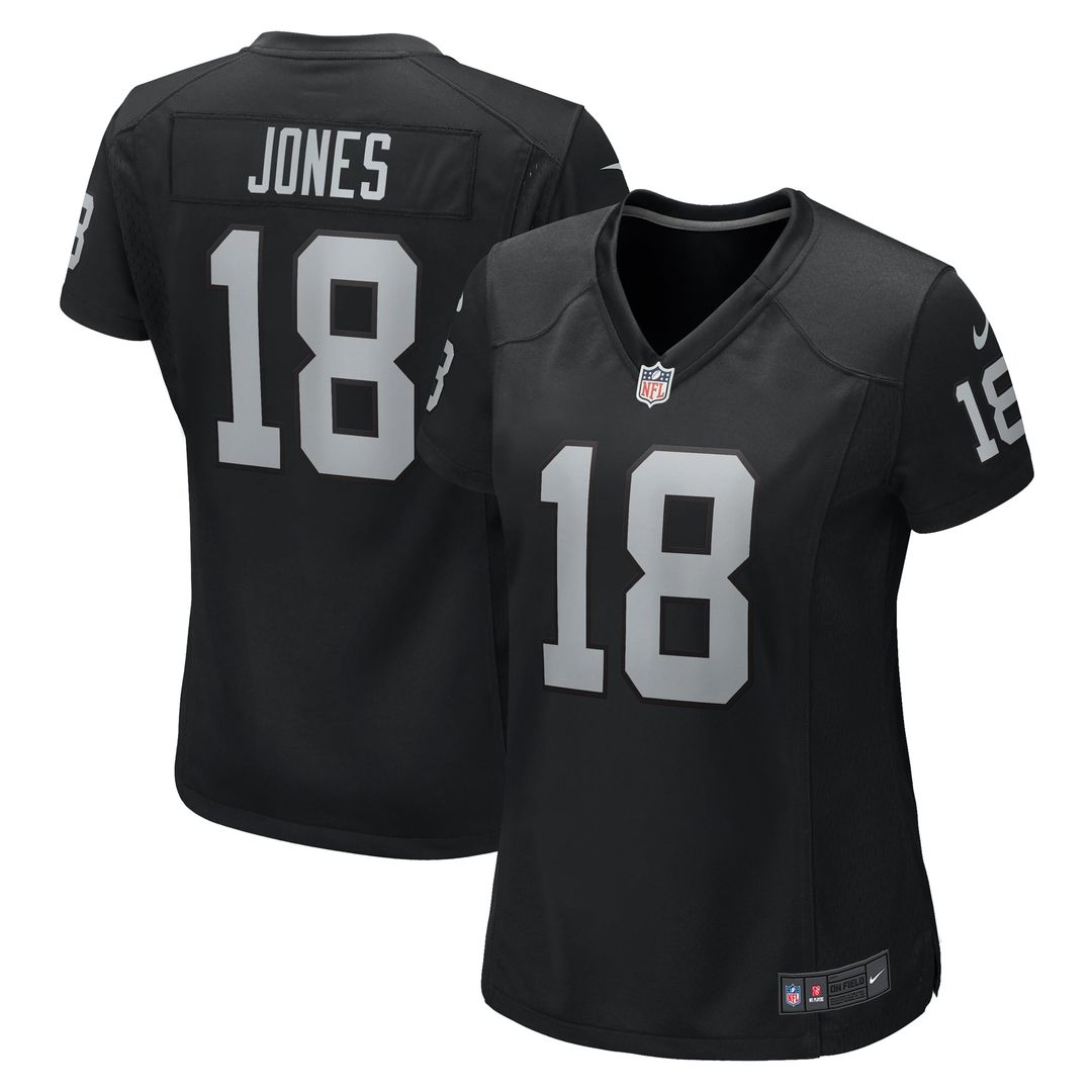 Women's Nike Las Vegas Raiders Jack Jones Black Game NFL Jersey