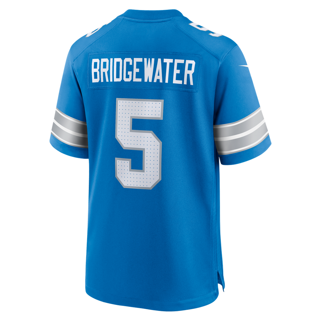 Men's Nike Detroit Lions Teddy Bridgewater Blue Team Game NFL Jersey