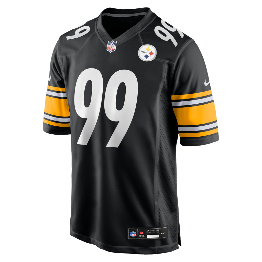 Men's Nike Pittsburgh Steelers Derrick Harmon Black Game Player NFL Jersey