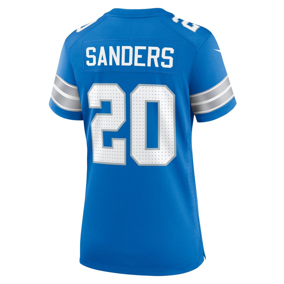 Women's Nike Detroit Lions Barry Sanders Blue Retired Player Game NFL Jersey