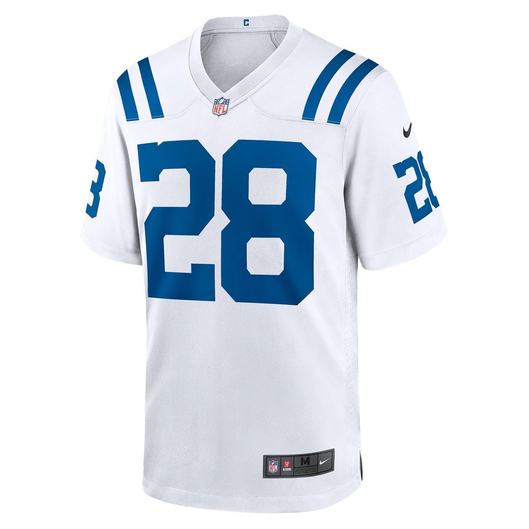 Men's Nike Indianapolis Colts Jonathan Taylor White Player Game NFL Jersey