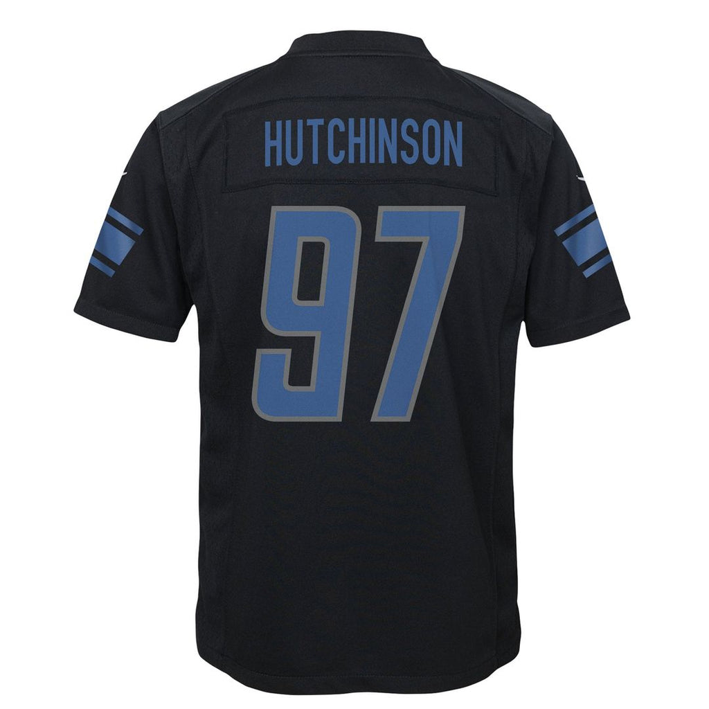 Youth Nike Detroit Lions Aidan Hutchinson Black Game NFL Jersey