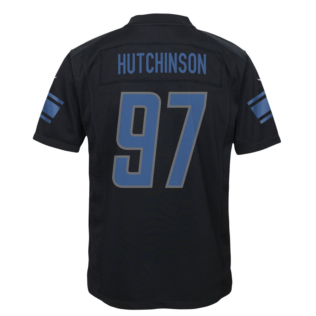 Youth Nike Detroit Lions Aidan Hutchinson Black Game NFL Jersey
