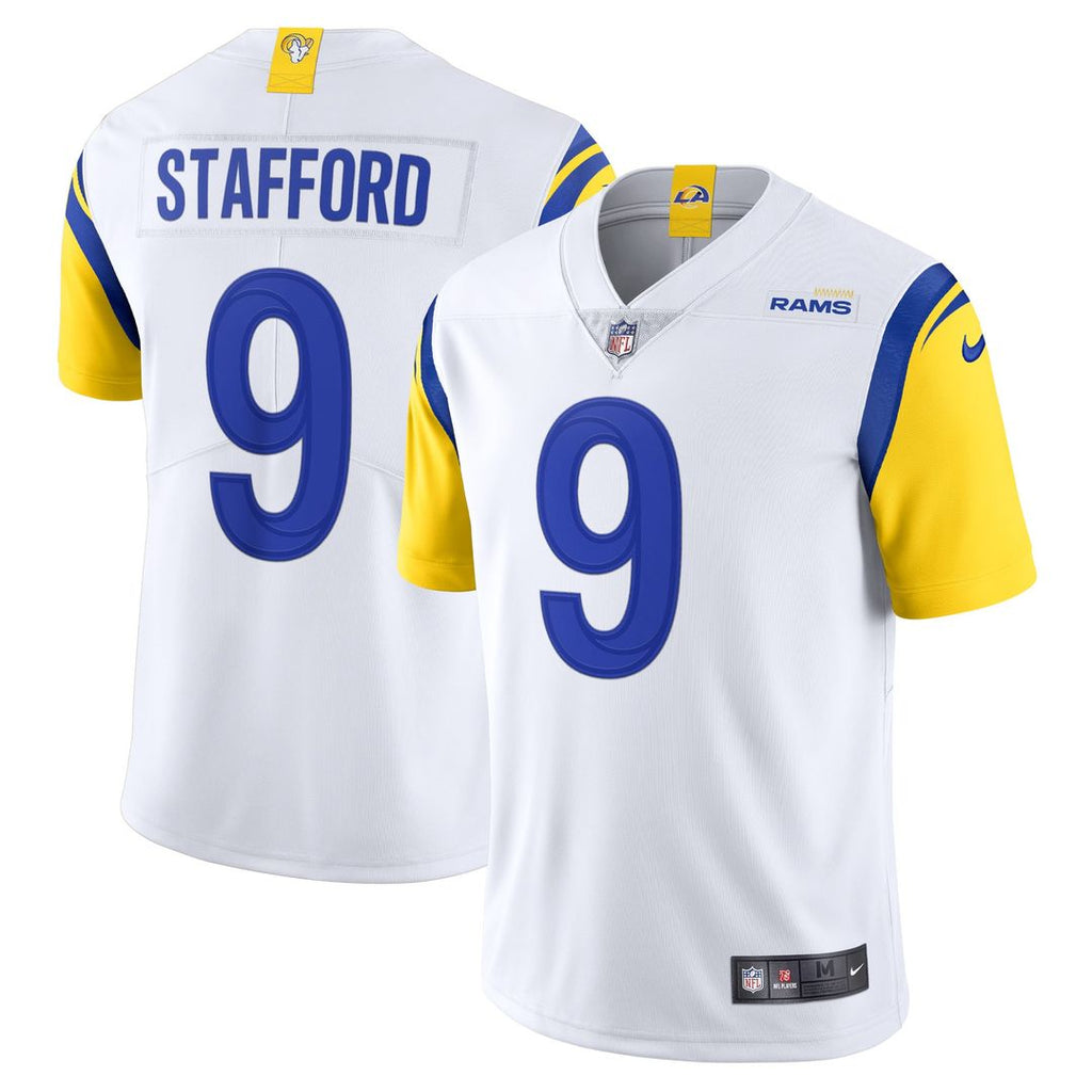 Men's Nike Los Angeles Rams Matthew Stafford White Alternate Vapor Limited NFL Jersey