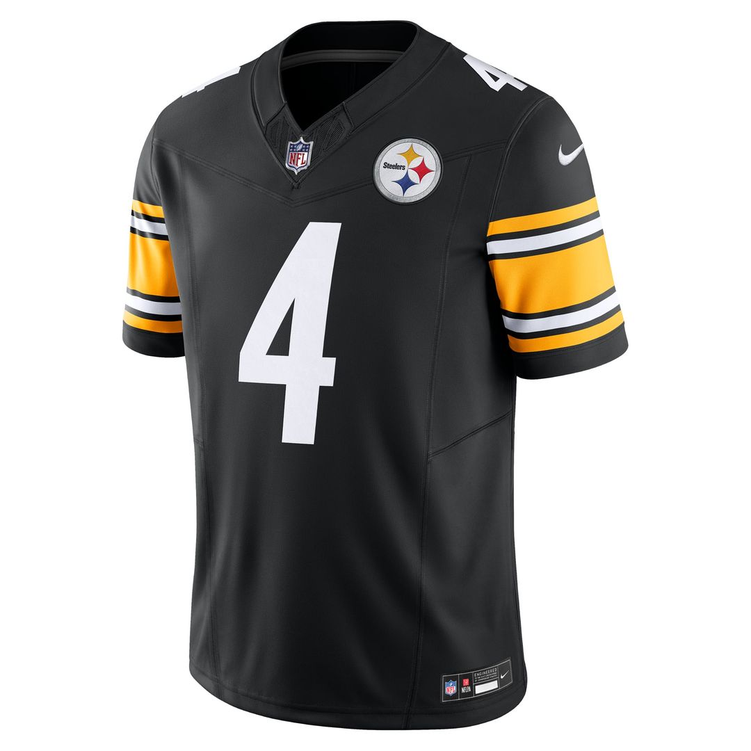 Men's Nike Pittsburgh Steelers DK Metcalf Black Team Vapor F.U.S.E. Limited NFL Jersey