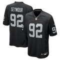 Men's Nike Las Vegas Raiders Richard Seymour Black Retired Player Game NFL Jersey