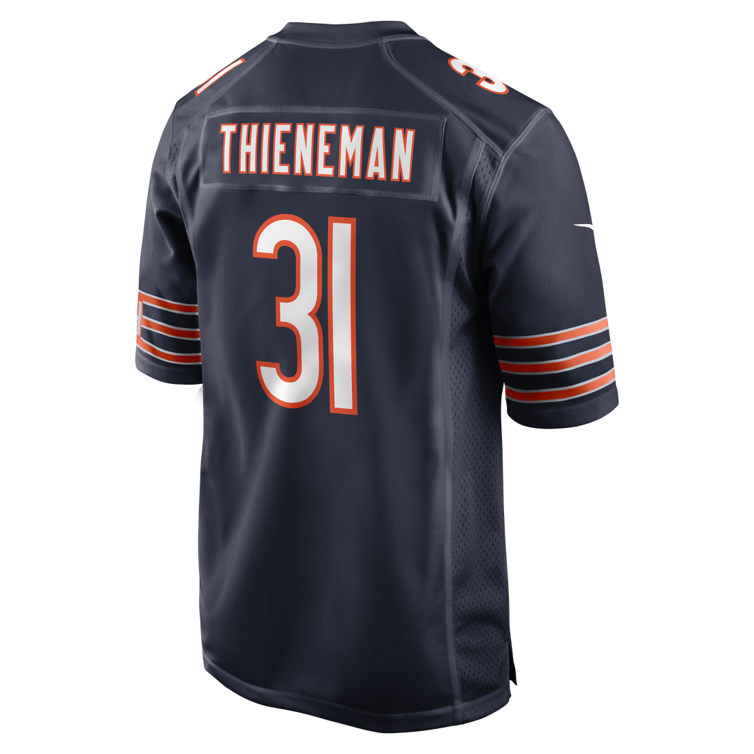 Men's Nike Chicago Bears Dillon Thieneman Navy 2026 NFL Draft First Round Pick No. 25 Team Game NFL Jersey