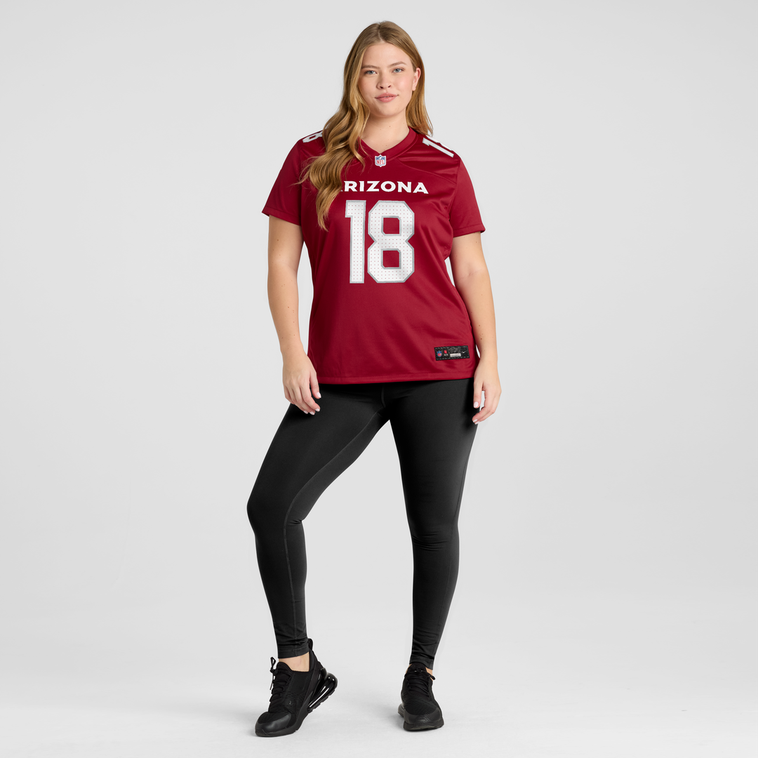 Women's Nike Arizona Cardinals Marvin Harrison Jr. Cardinal Player Game NFL Jersey
