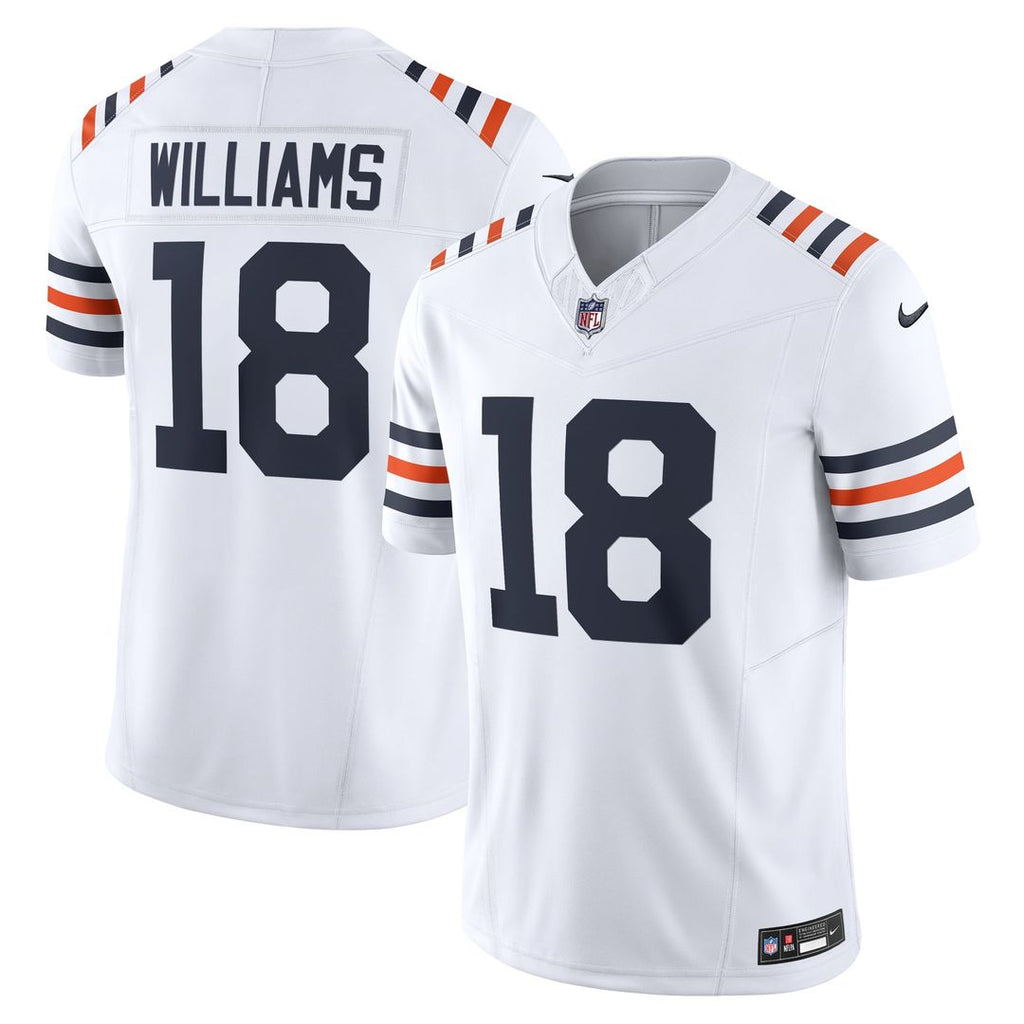 Men's Nike Chicago Bears Caleb Williams White Vapor F.U.S.E. Limited NFL Jersey