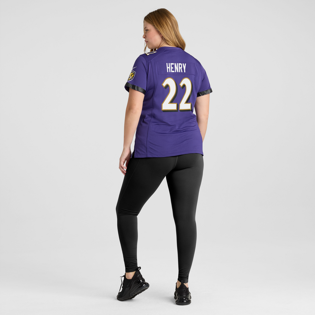 Women's Nike Baltimore Ravens Derrick Henry Purple Game Player NFL Jersey