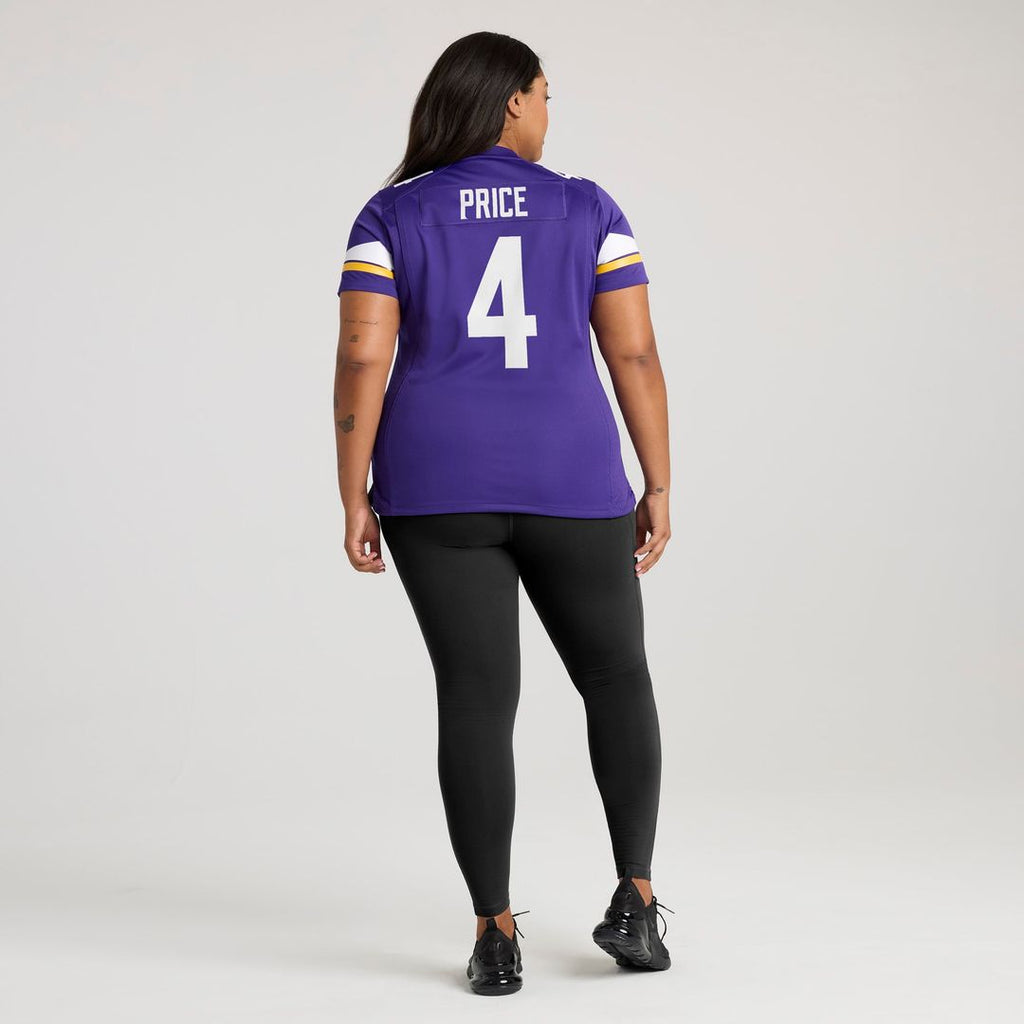 Women's Nike Minnesota Vikings Myles Price Purple Team Game NFL Jersey