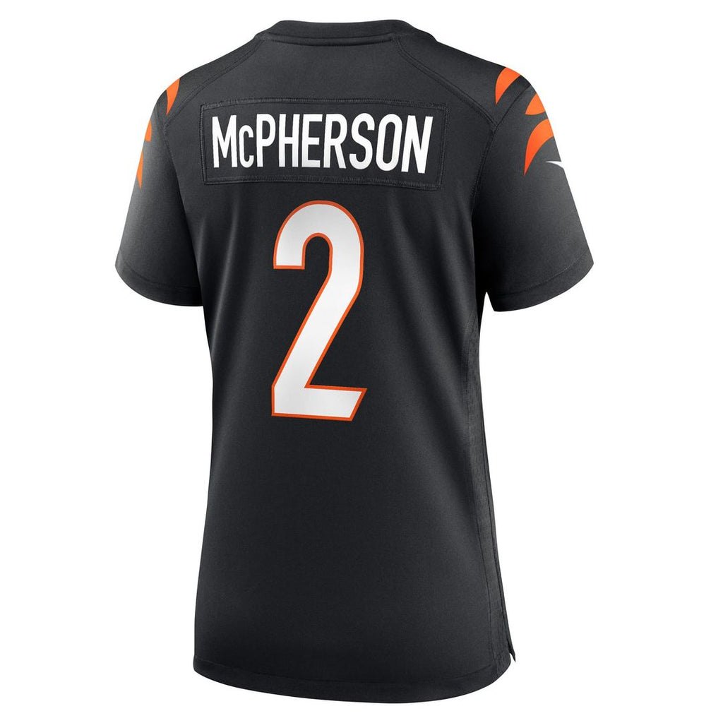 Women's Nike Cincinnati Bengals Evan McPherson Black Game NFL Jersey