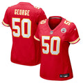 Women's Nike Kansas City Chiefs Brandon George Red Team Game NFL Jersey