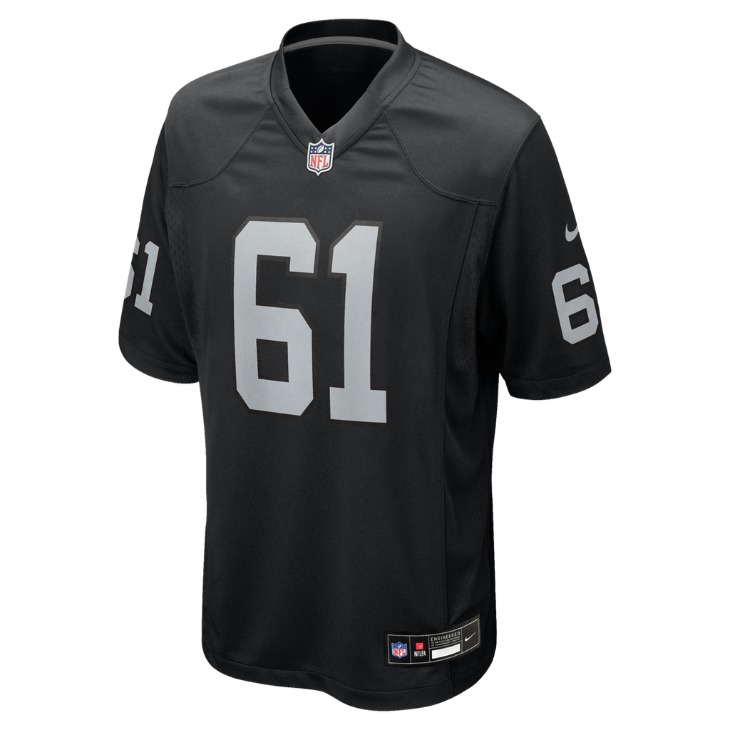Men's Nike Las Vegas Raiders Jordan Meredith Black Game Player NFL Jersey