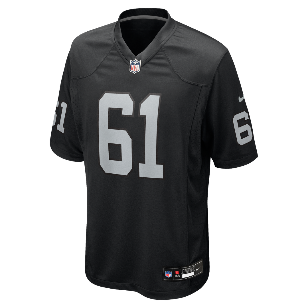 Men's Nike Las Vegas Raiders Jordan Meredith Black Game Player NFL Jersey