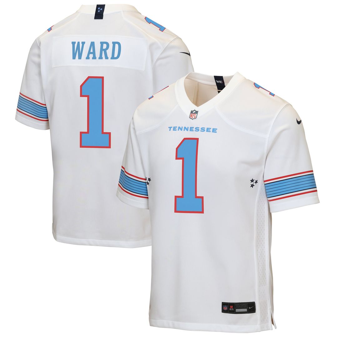Youth Nike Tennessee Titans Cameron Ward Light Blue Game NFL Jersey
