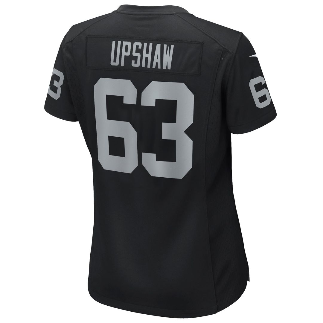 Women's Nike Las Vegas Raiders Gene Upshaw Black Game Retired Player NFL Jersey