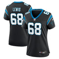 Women's Nike Carolina Panthers Damien Lewis Black Game NFL Jersey