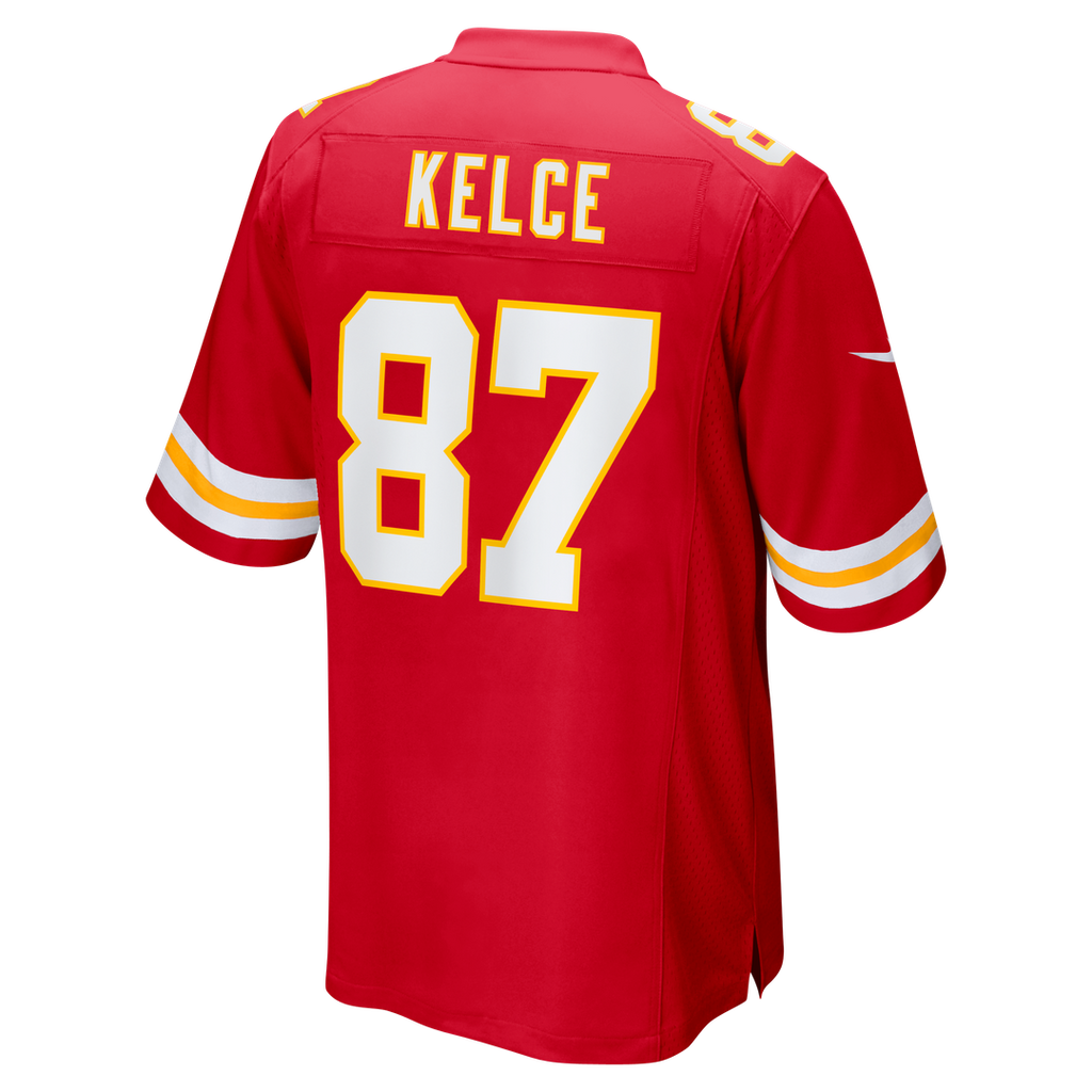 Men's Nike Kansas City Chiefs Travis Kelce Red Game NFL Jersey