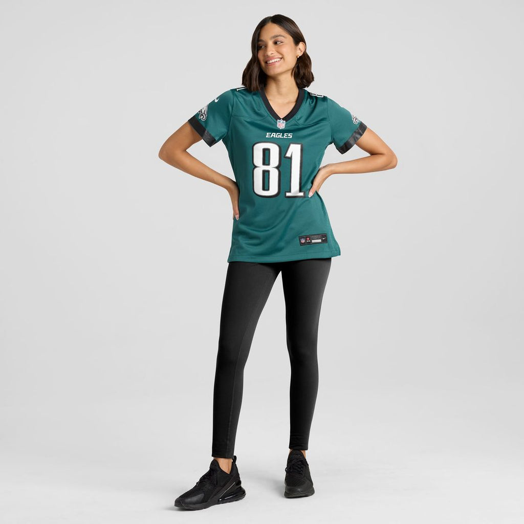Women's Nike Philadelphia Eagles Grant Calcaterra Midnight Green Team Game NFL Jersey