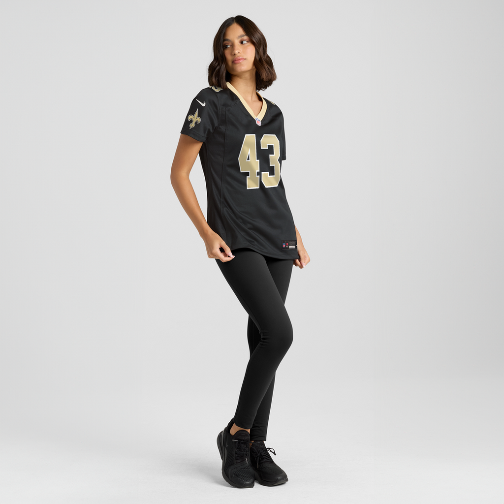 Women's Nike New Orleans Saints Michael Davis Black Team Game NFL Jersey