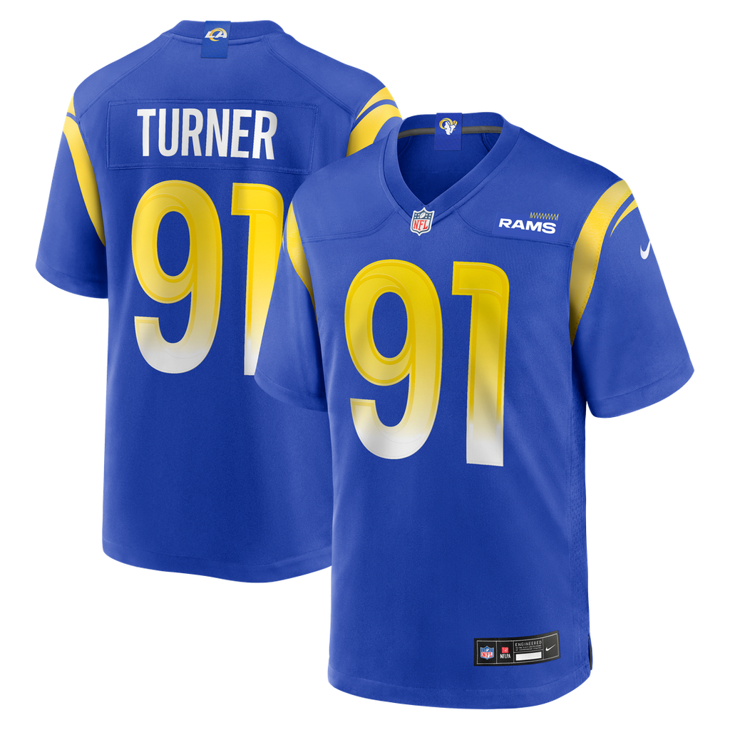 Men's Nike Los Angeles Rams Kobie Turner Royal Home Game NFL Jersey
