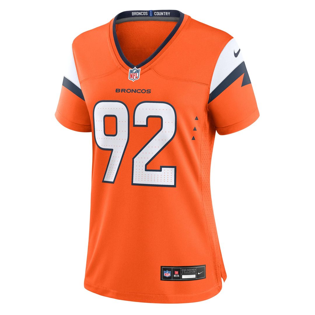 Women's Nike Denver Broncos Dondrea Tillman Orange Team Game NFL Jersey