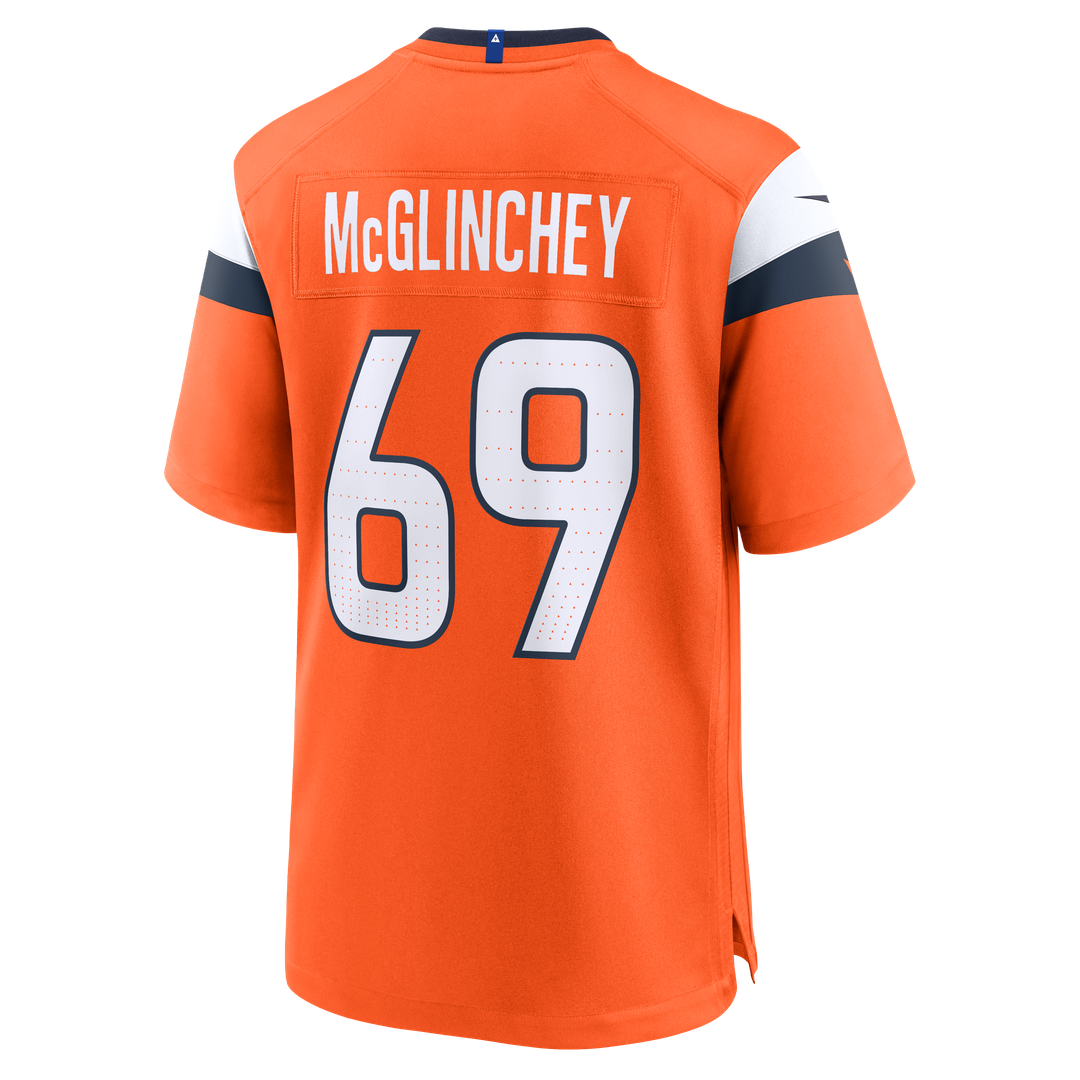 Men's Nike Denver Broncos Mike McGlinchey Orange Team Game NFL Jersey