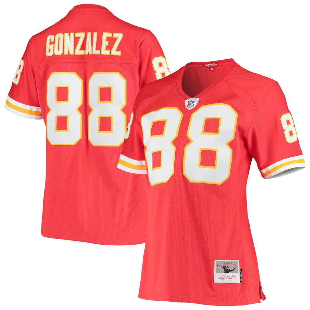 Women's Mitchell & Ness Kansas City Chiefs Tony Gonzalez Red Legacy Replica Team NFL Jersey