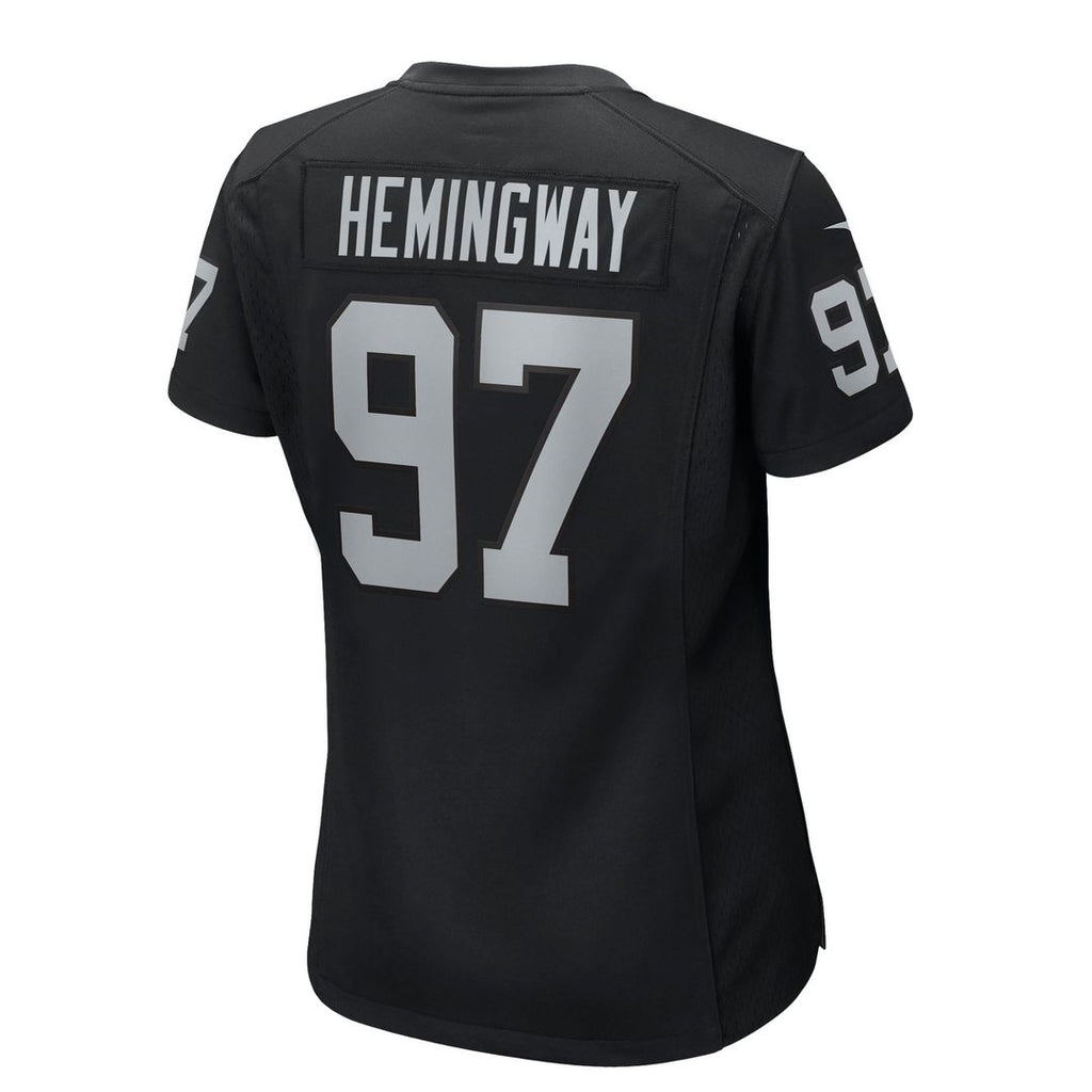 Women's Nike Las Vegas Raiders Tonka Hemingway Black Team Game NFL Jersey