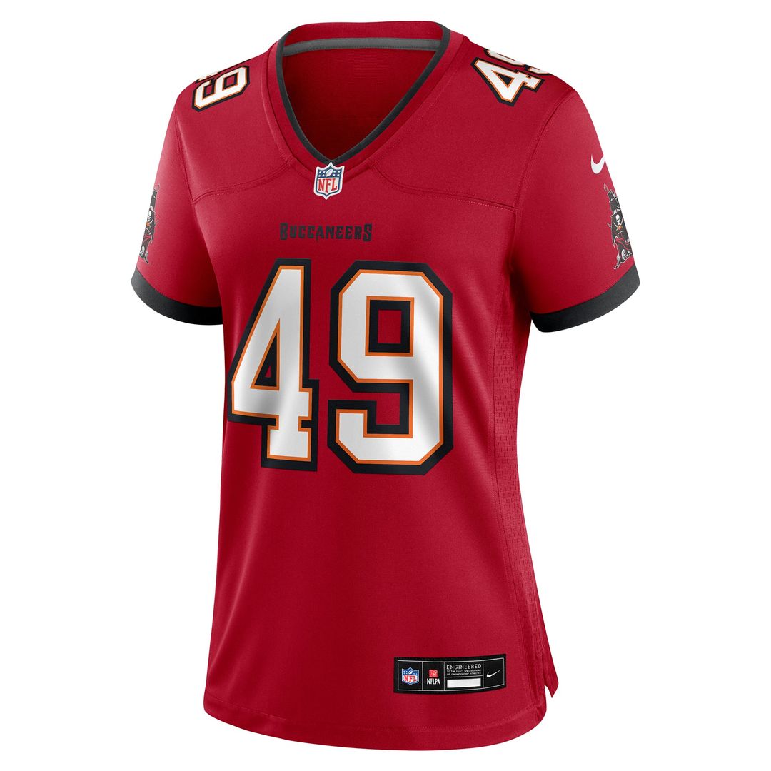 Women's Nike Tampa Bay Buccaneers Owen Wright Red Team Game NFL Jersey