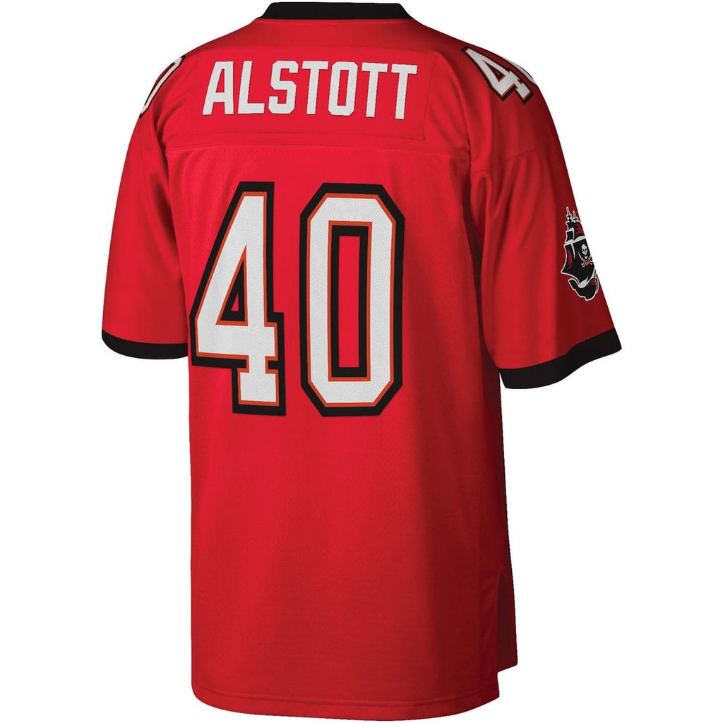 Men's Mitchell & Ness Tampa Bay Buccaneers Mike Alstott Red Legacy Replica NFL Jersey