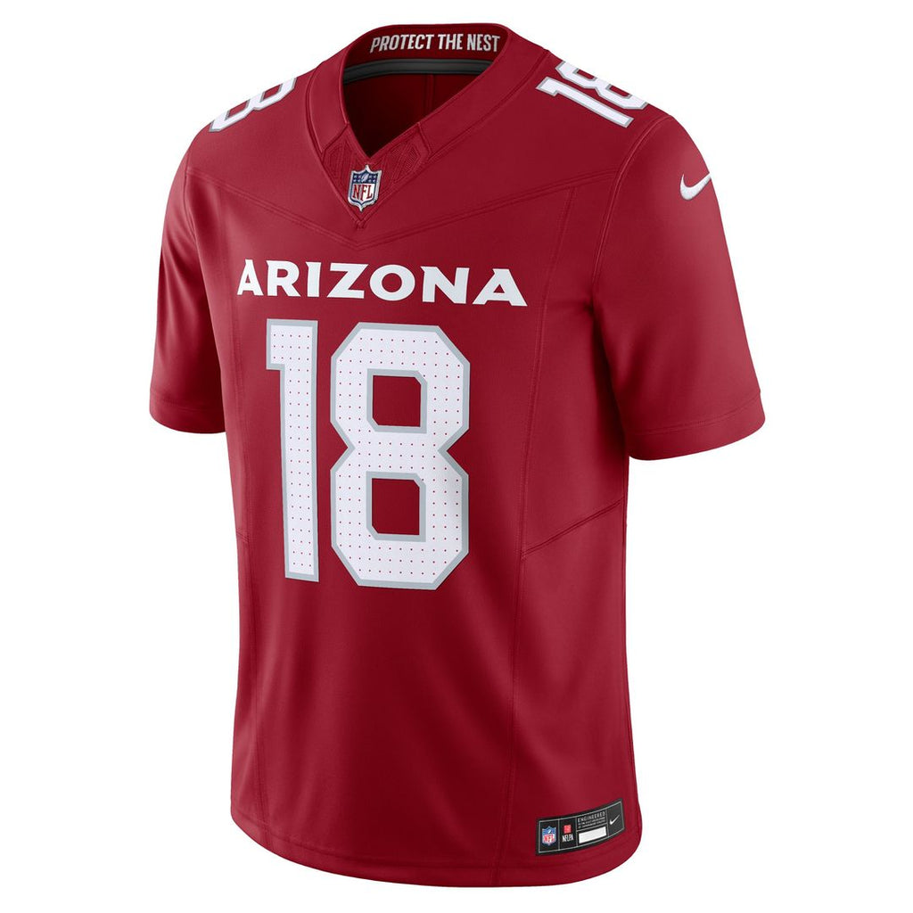 Men's Nike Arizona Cardinals Marvin Harrison Jr. Cardinal Vapor F.U.S.E. Limited NFL Jersey