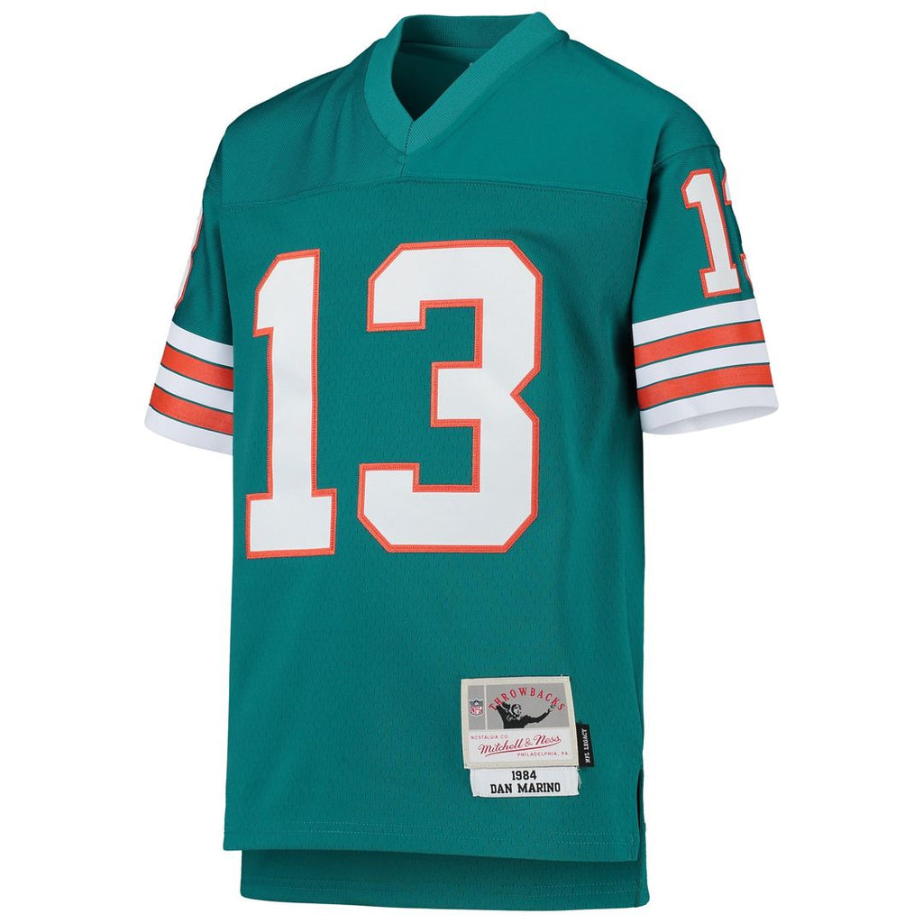 Youth Mitchell & Ness Miami Dolphins Dan Marino Aqua 1984 Legacy Retired Player NFL Jersey
