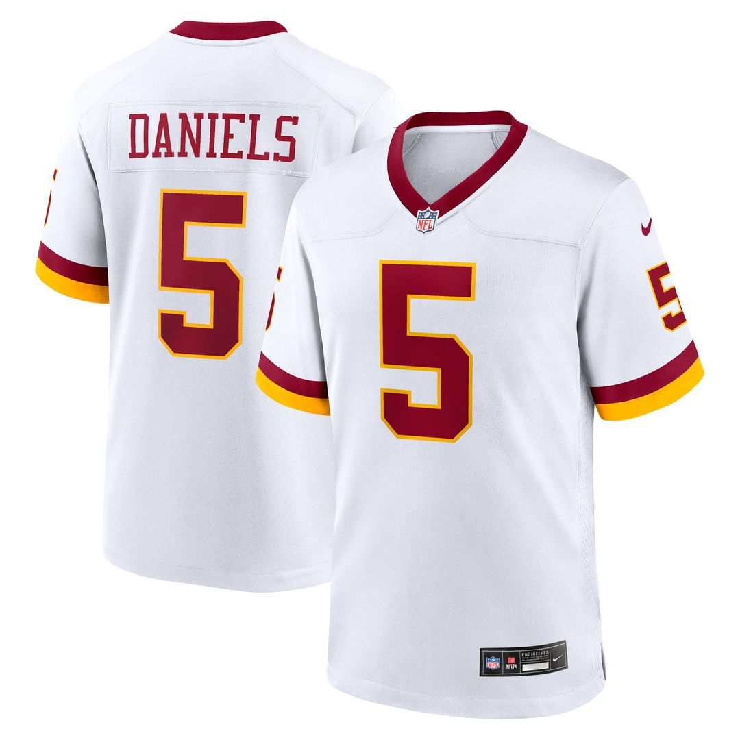 Men's Nike Washington Commanders Jayden Daniels Burgundy Game NFL Jersey