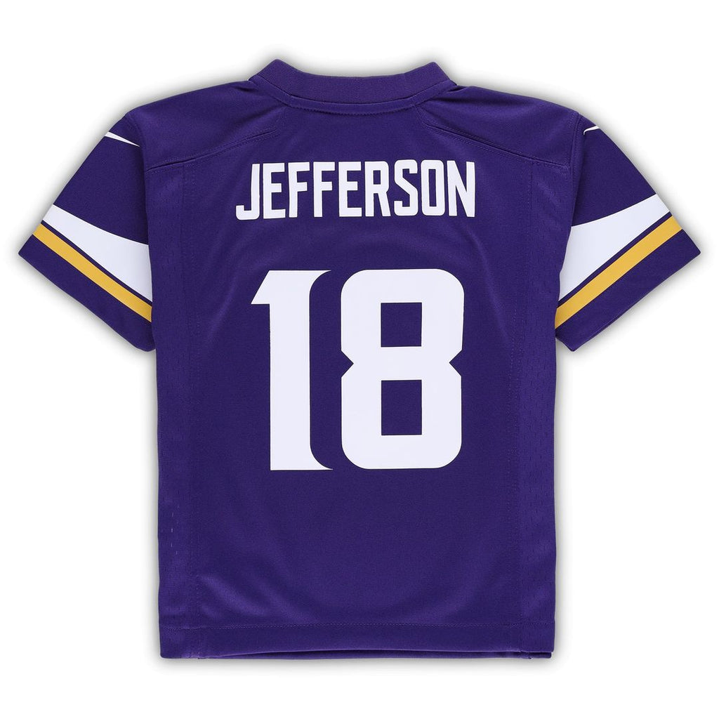 Preschool Nike Minnesota Vikings Justin Jefferson Purple Game NFL Jersey