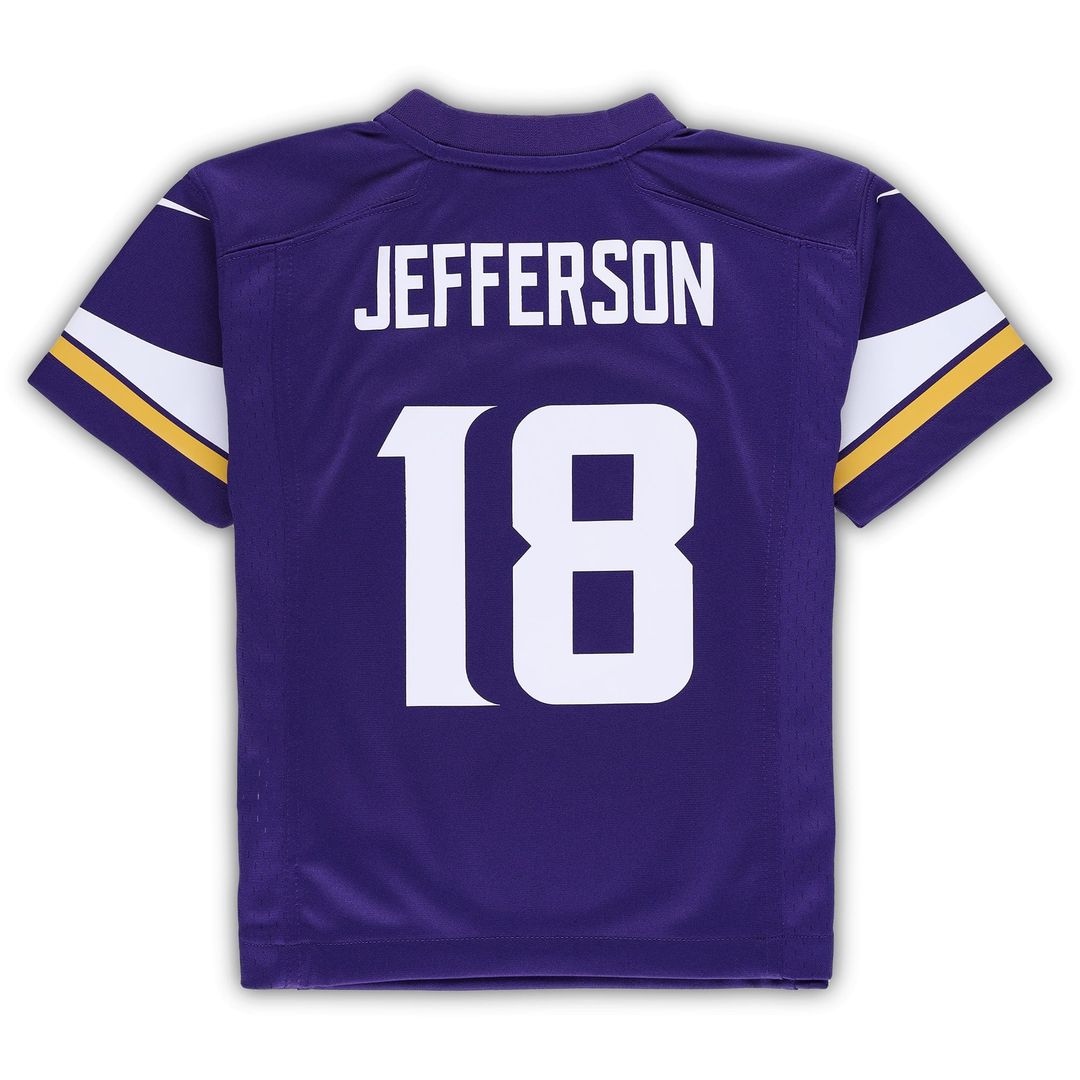 Preschool Nike Minnesota Vikings Justin Jefferson Purple Game NFL Jersey