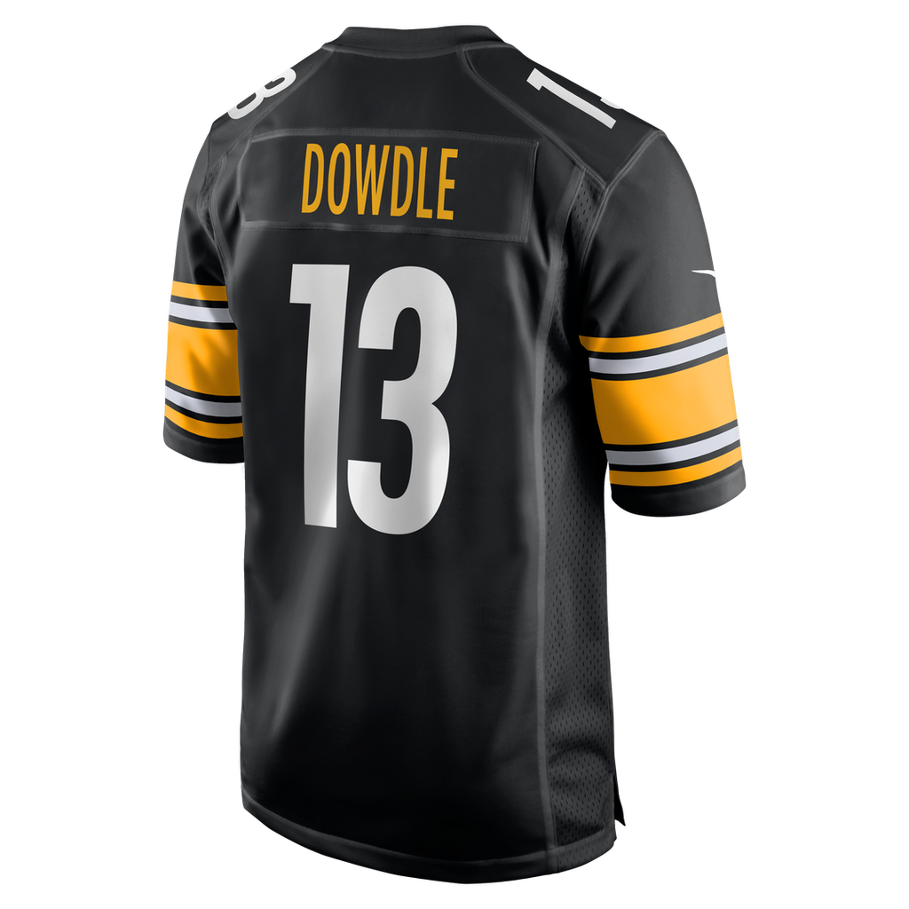 Men's Nike Pittsburgh Steelers Rico Dowdle Black Game NFL Jersey